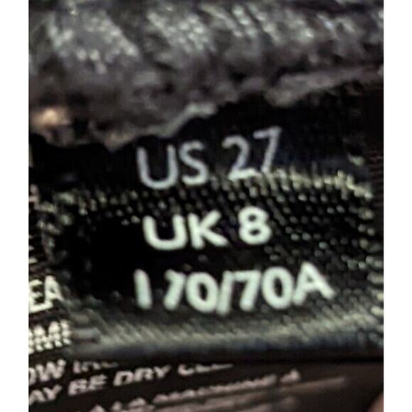 Free People sz 27 Denim Jean Shorts button fly distressed raw edges H3 - Picture 3 of 3